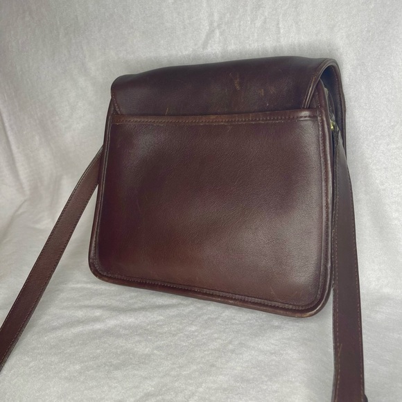 VINTAGE Coach 1998 Tribeca Crossbody - Dark Mahogany Brown Leather 🤎 - Picture 5 of 8